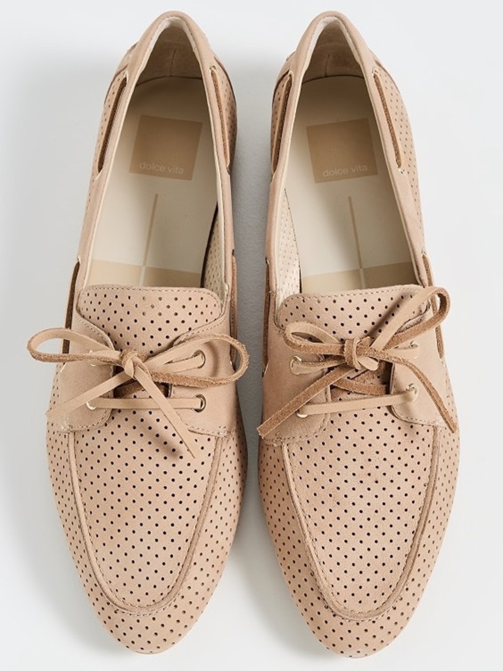 New Dolce Vita Pointed Toe Perforated Nubuck Loafer - size 8
